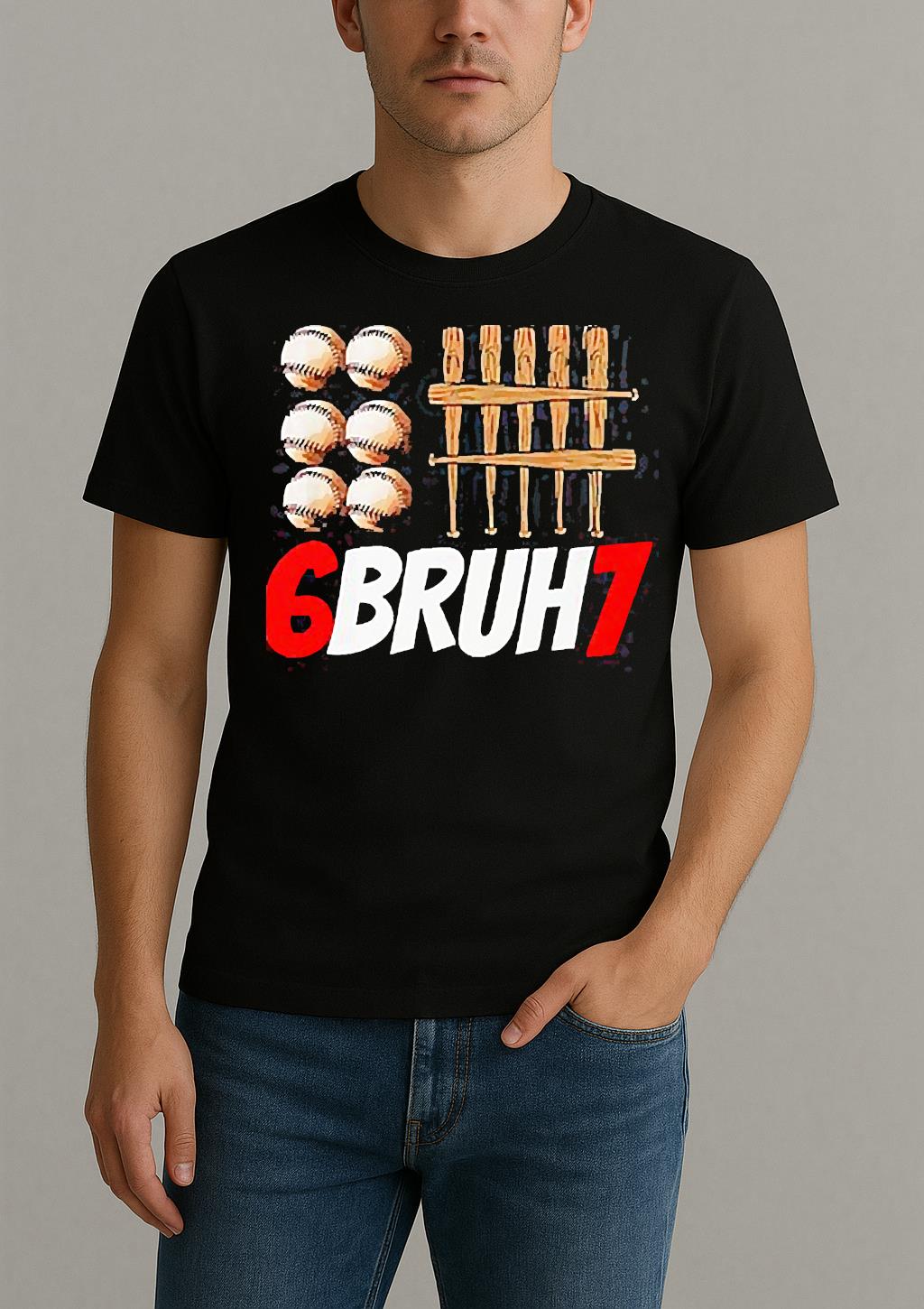 67 Bruh Baseball Christmas Thanksgiving Shirt by Bino Shirt – Custom Graphic T-Shirt