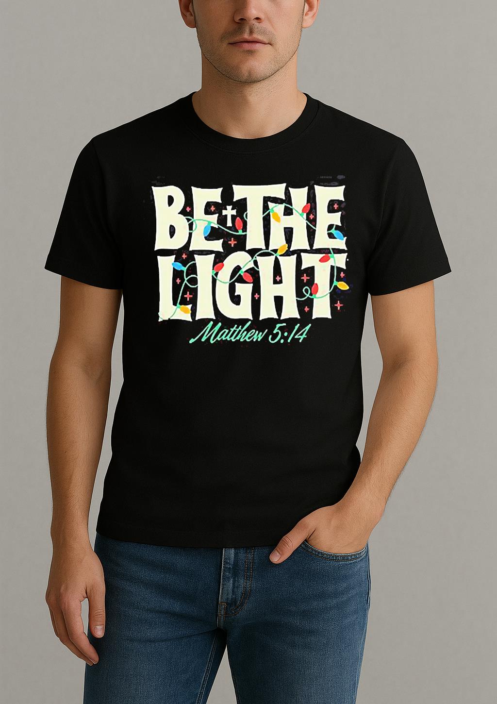 Be The Light Mathew 514 Christmas Shirt by Bino Shirt – Custom Graphic T-Shirt