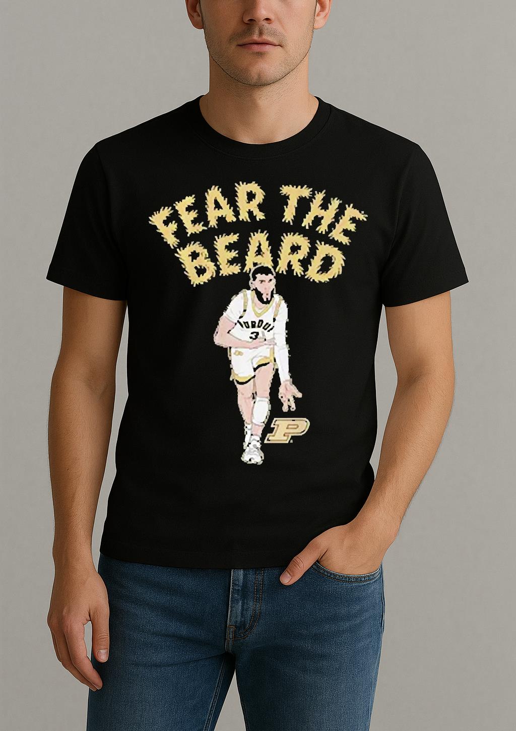 Braden Smith Fear The Beard Shirt by Bino Shirt – Custom Graphic T-Shirt