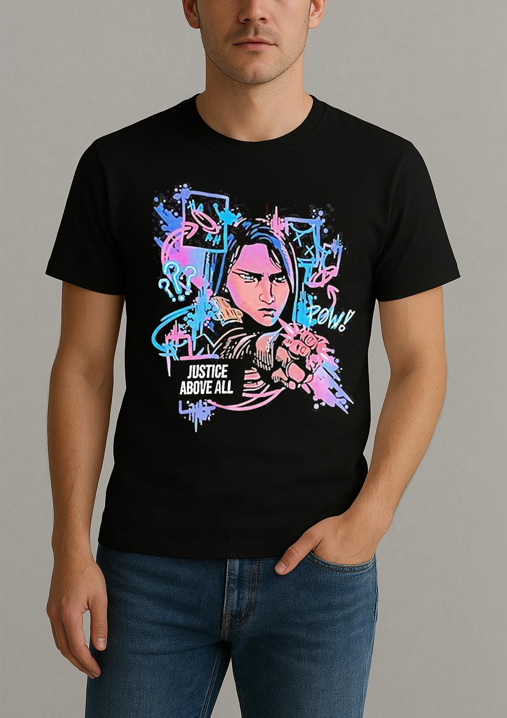 Caitlyn Kiramman Justice Above All Shirt by Bino Shirt – Custom Graphic T-Shirt