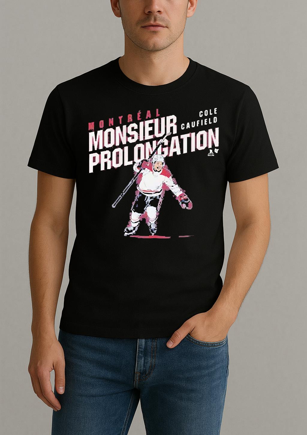 Cole Caufield Monsieur Prolongation Shirt by Bino Shirt – Custom Graphic T-Shirt