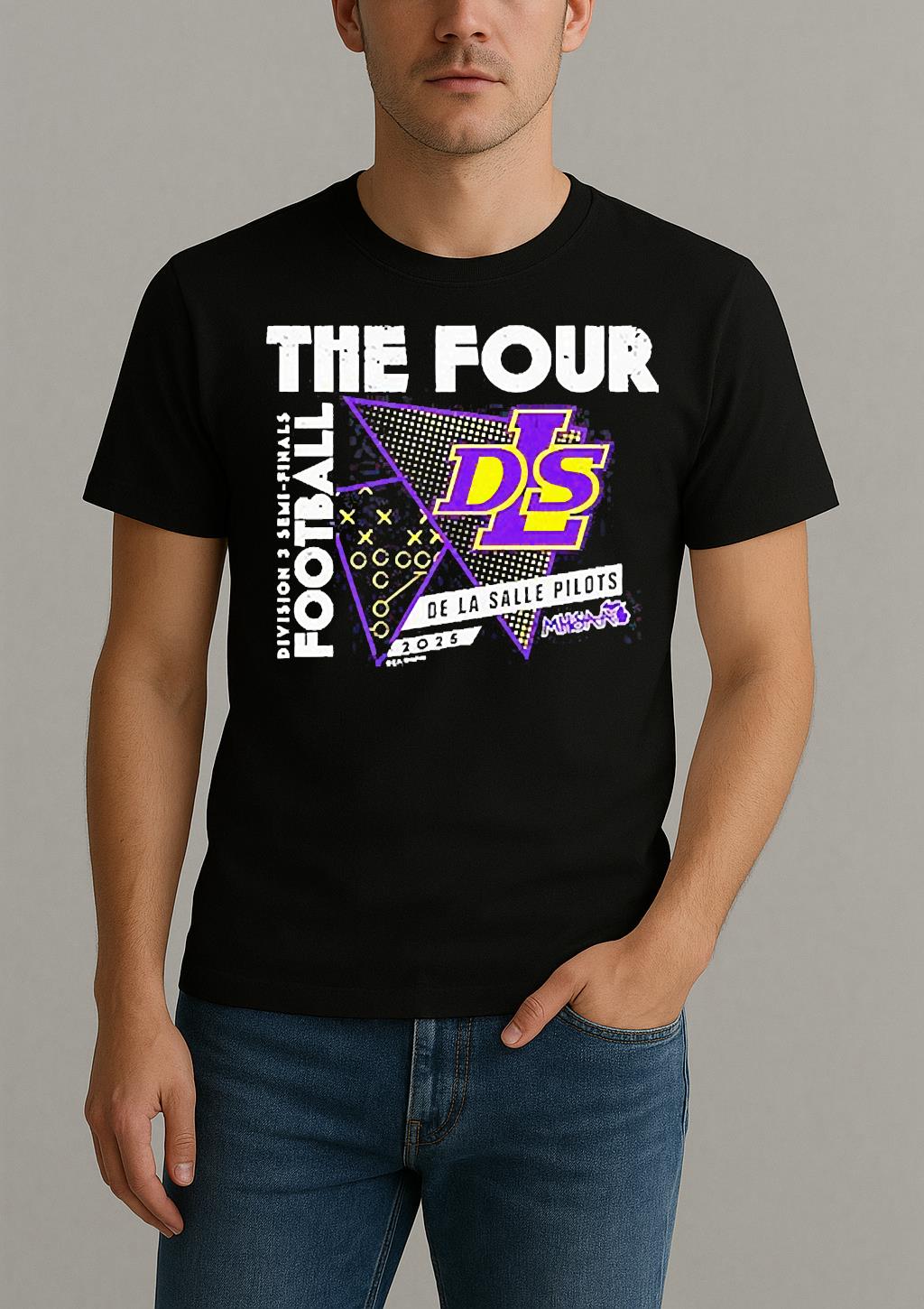 De La Salle Pilots The Four 2025 Mhsaa Football D3 Finals Shirt by Bino Shirt – Custom Graphic T-Shirt