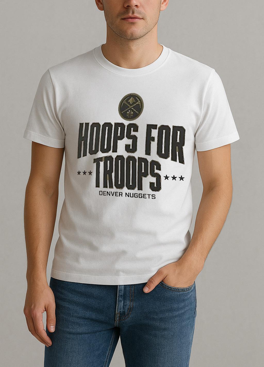 Denver Nuggets Hoops For Troops Shirt by Bino Shirt – Custom Graphic T-Shirt