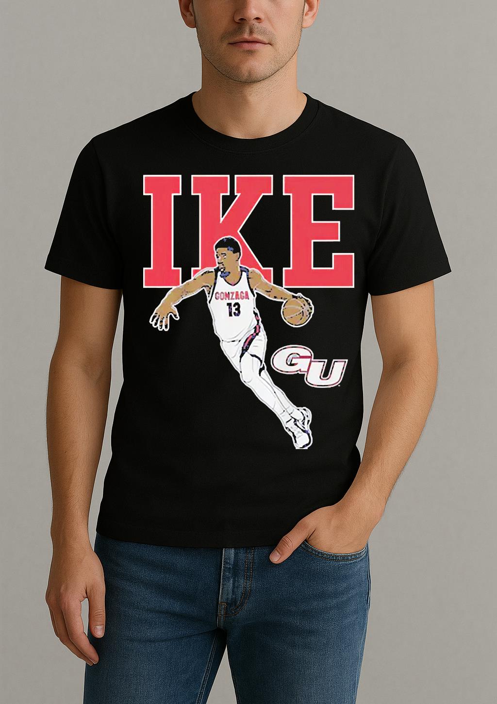 Gonzaga Graham Ike Name Pose Shirt by Bino Shirt – Custom Graphic T-Shirt