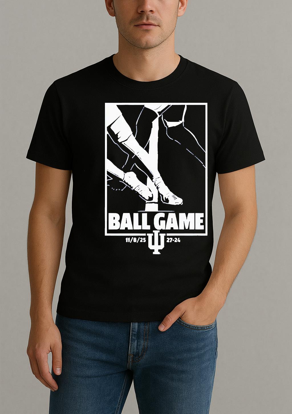 Indiana Omar Cooper Jr Toe Tap Ball Game Shirt Indiana Football Tees by Bino Shirt – Custom Graphic T-Shirt