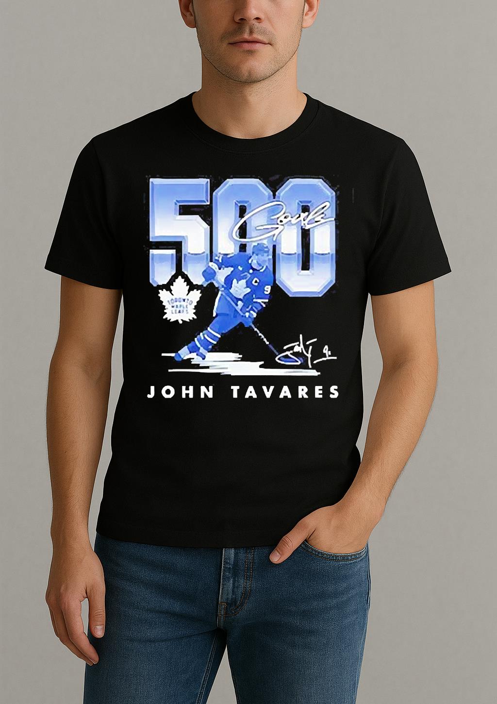 John Tavares Toronto Maple Leafs 500 Goals Hockey T Shirt by Bino Shirt – Custom Graphic T-Shirt