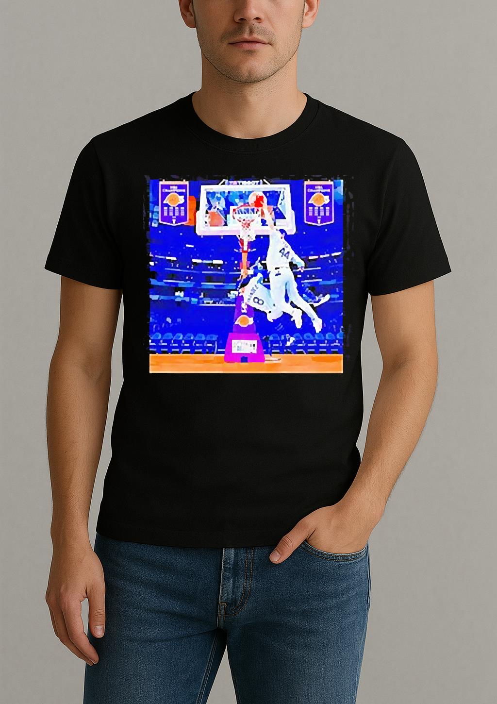 Kike Hernandez And Andy Pages Playing Basketball Nba Los Angeles Lakers T Shirt by Bino Shirt – Custom Graphic T-Shirt