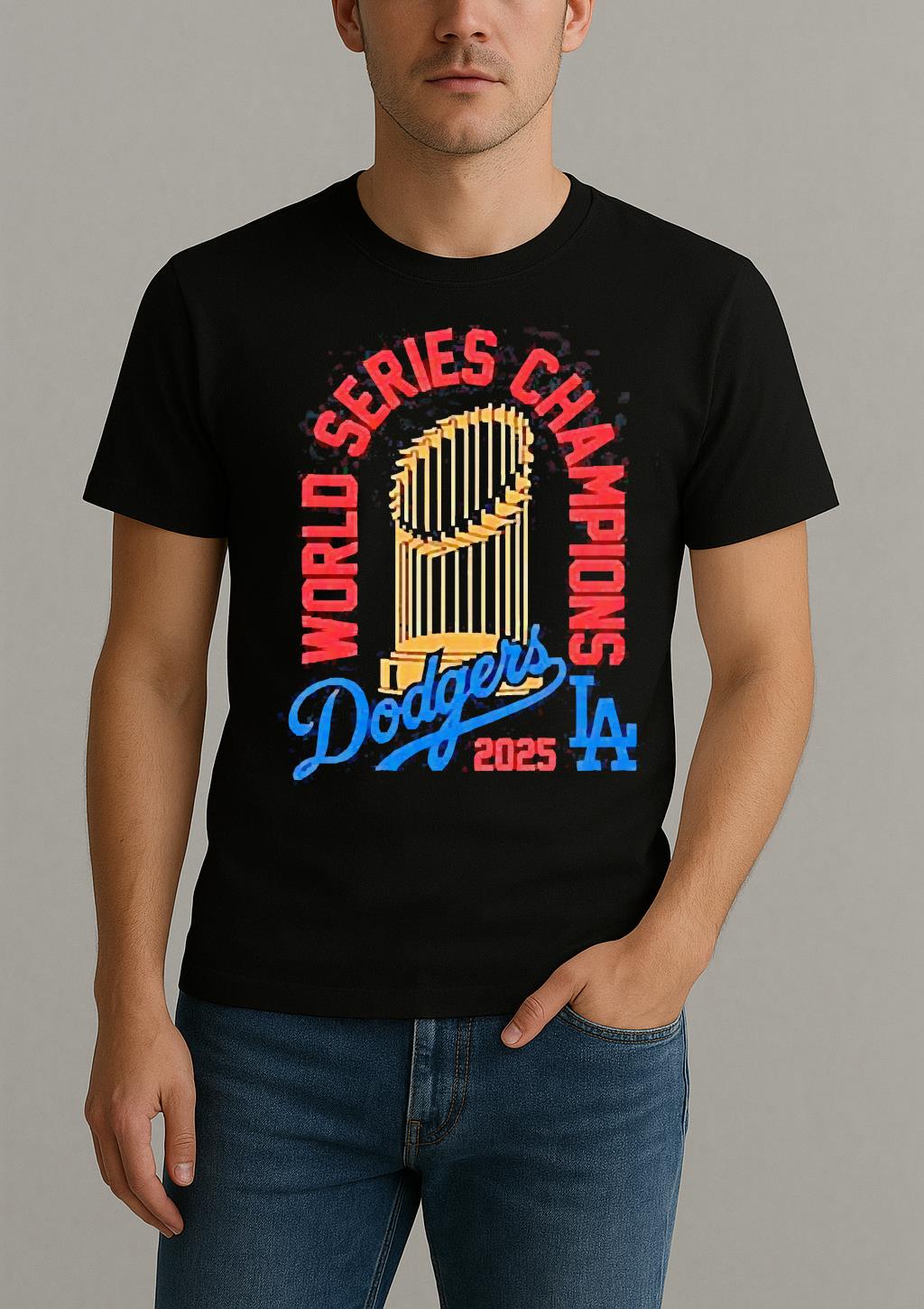 Los Angeles Dodgers 2025 World Series Champions T Shirt by Bino Shirt – Custom Graphic T-Shirt