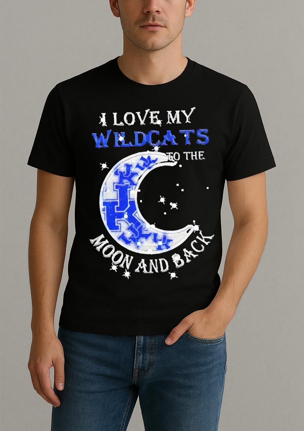 Official I Love My Kentucky Wildcats To The Moon And Back Shirt by Bino Shirt – Custom Graphic T-Shirt