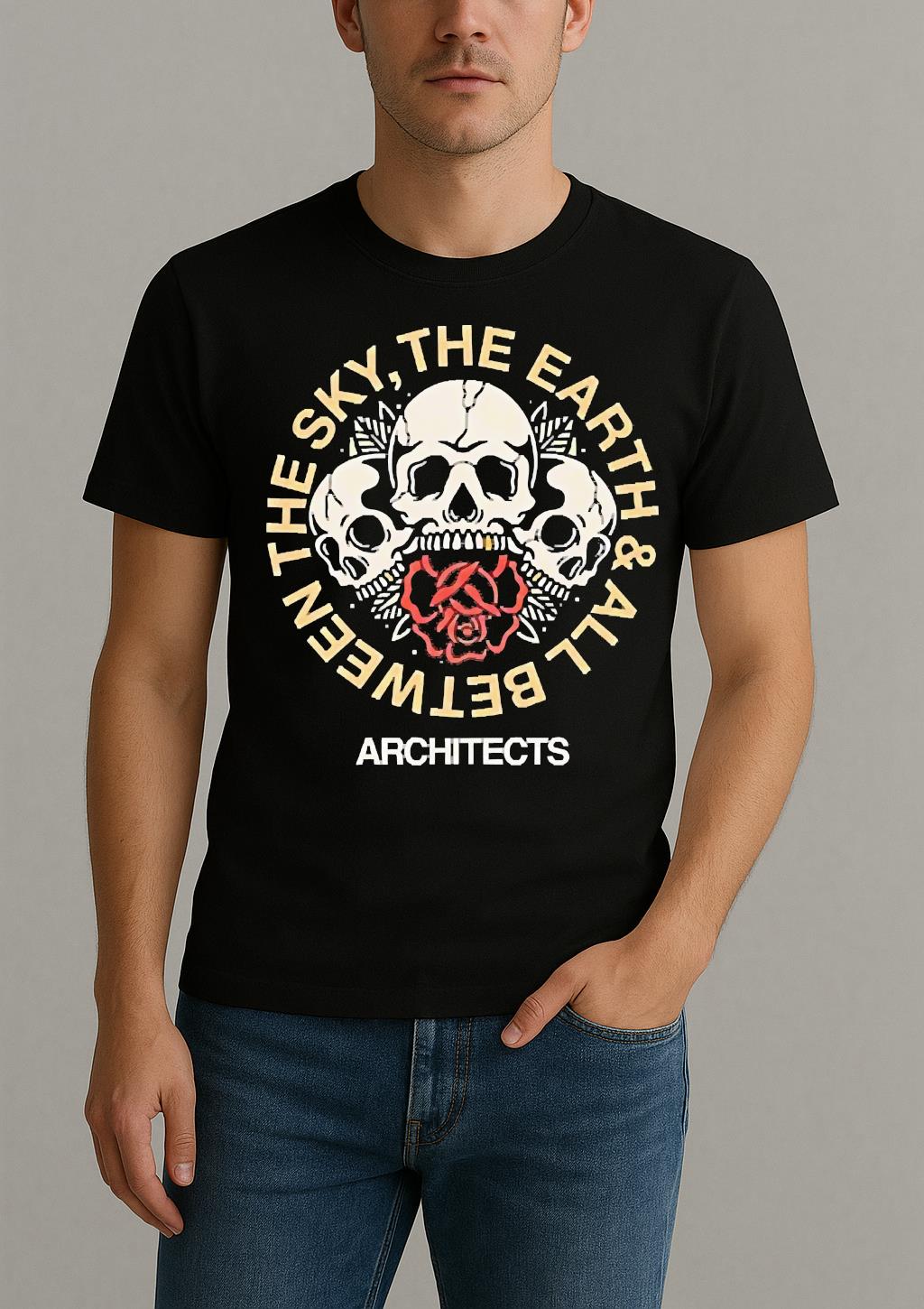 Officials Architects The Sky The Earth All Between Skull Premium Shirt by Bino Shirt – Custom Graphic T-Shirt