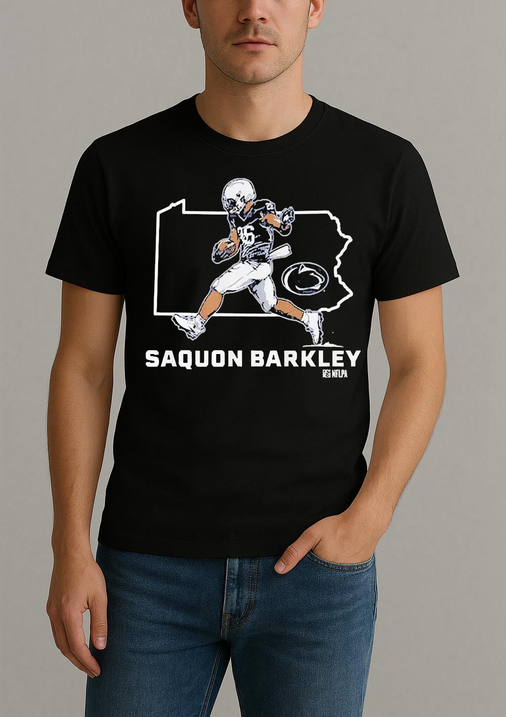 Penn Saquon Barkley Statestar Shirt by Bino Shirt – Custom Graphic T-Shirt