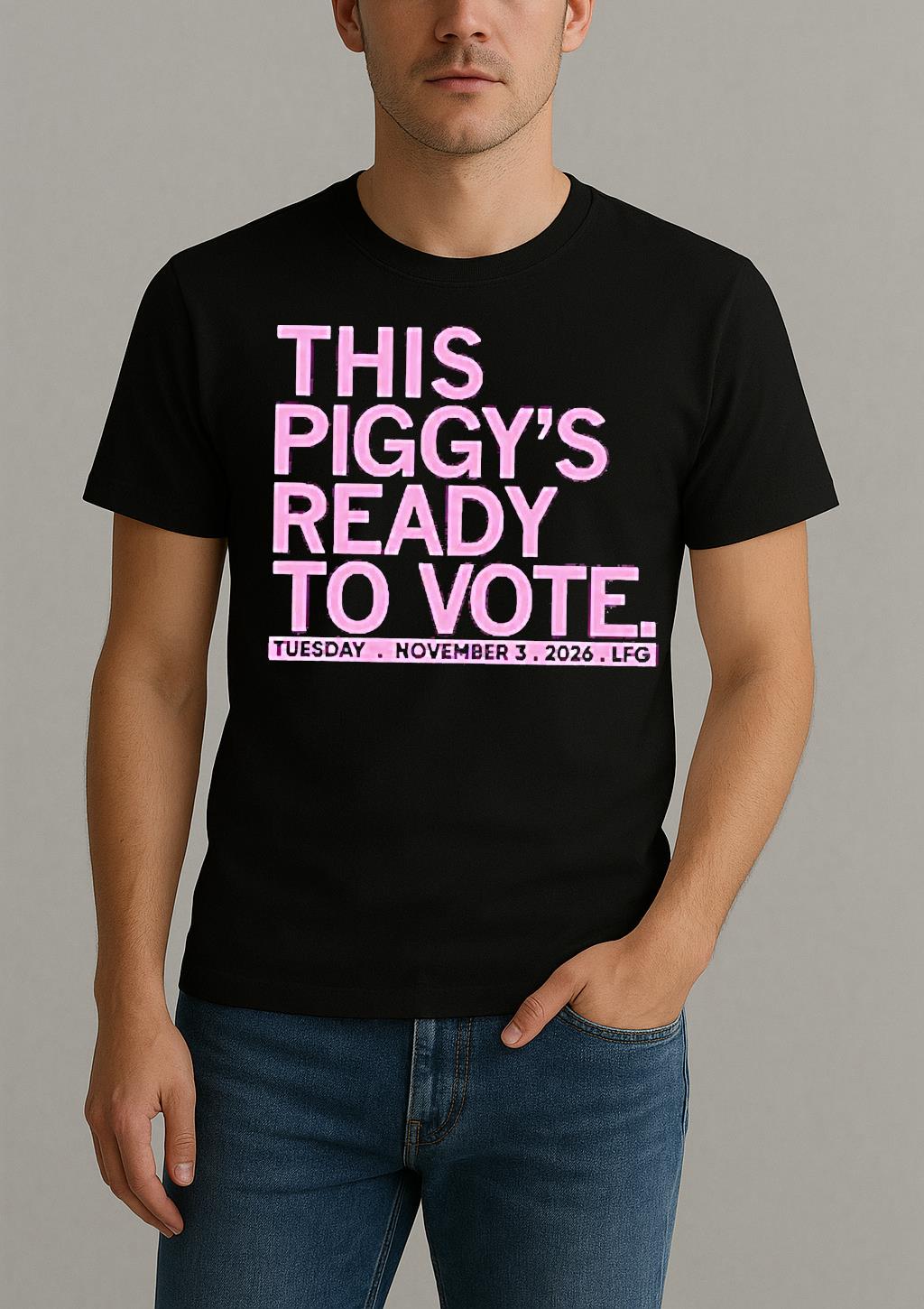 Premium This Piggys Ready To Vote T Shirts Sweater Hoodie by Bino Shirt – Custom Graphic T-Shirt