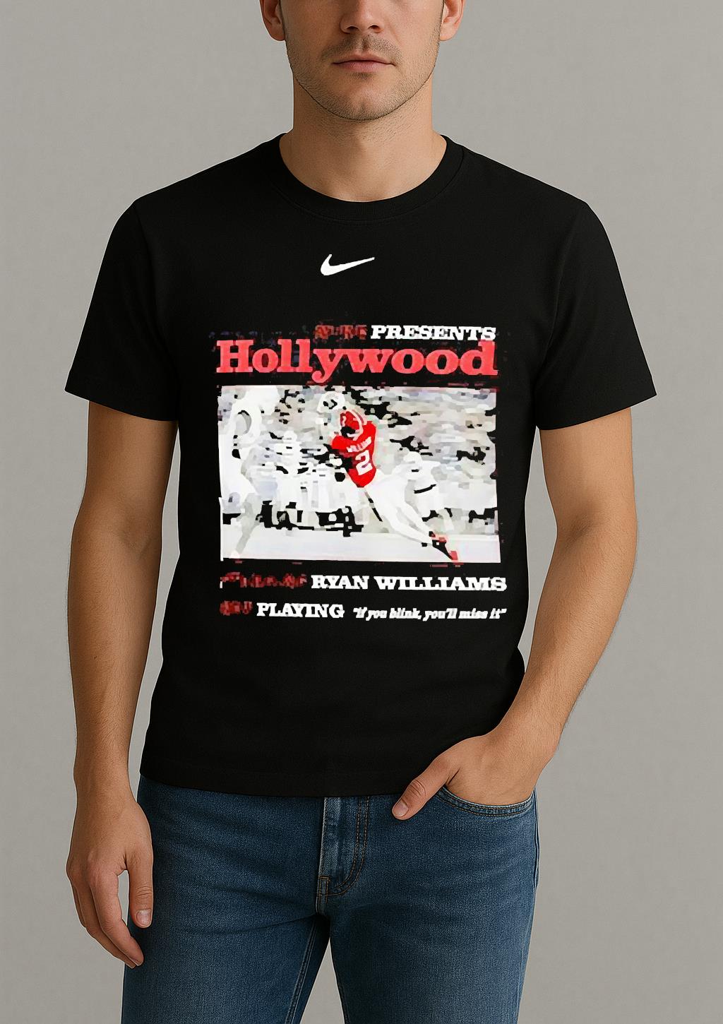 Ryan Williams Alabama Crimson Tide Nike Presents Hollywood Shirt by Bino Shirt – Custom Graphic T-Shirt