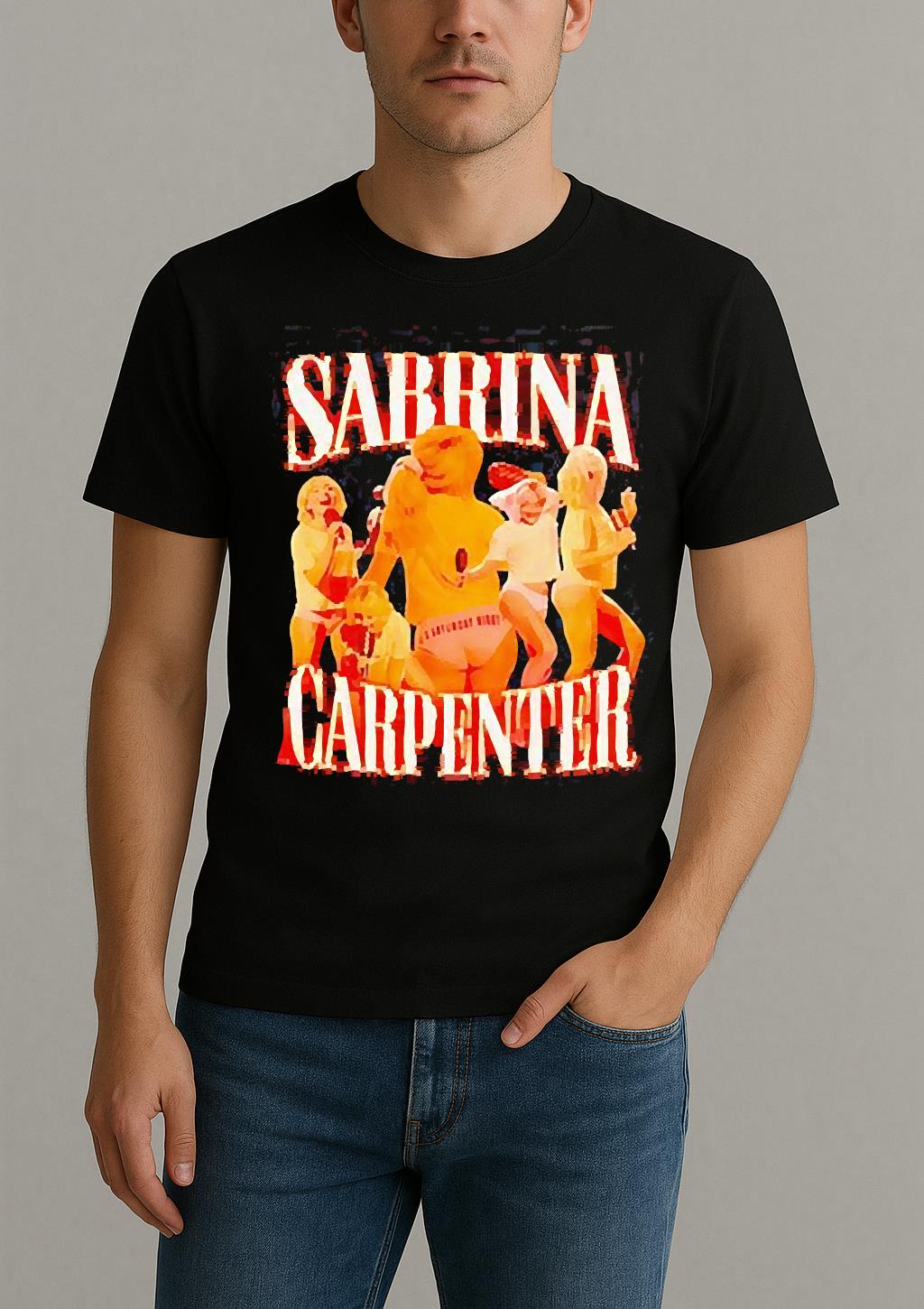 Sabrina Carpenter Its Saturday Night Graphic Shirt by Bino Shirt – Custom Graphic T-Shirt