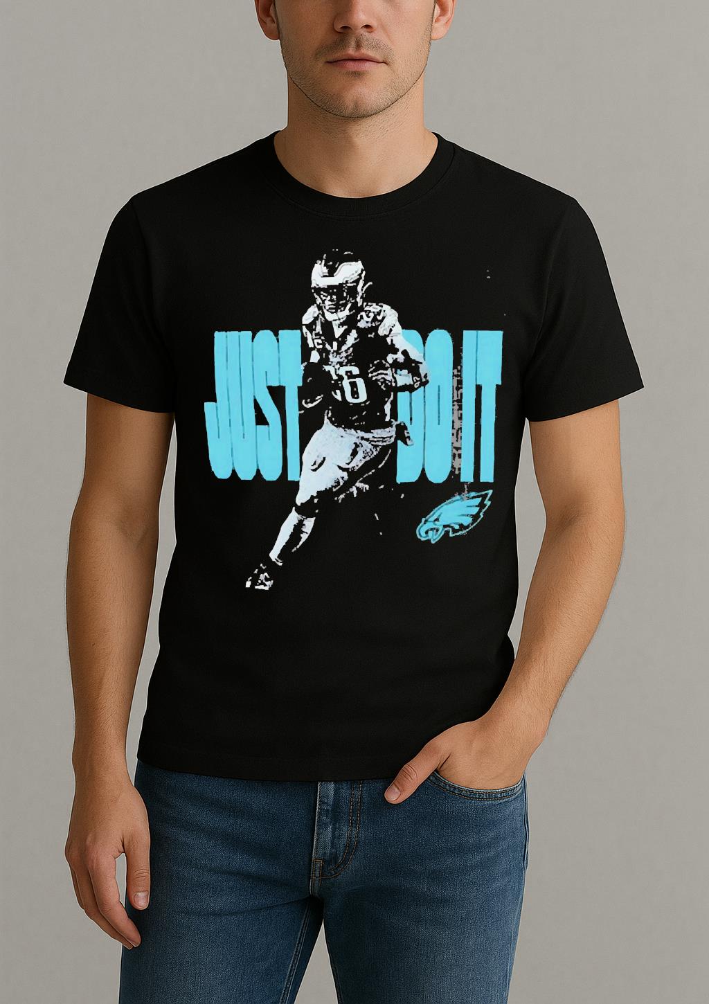 Saquon Barkley Just Do It Philadelphia Eagles Premium Shirt by Bino Shirt – Custom Graphic T-Shirt