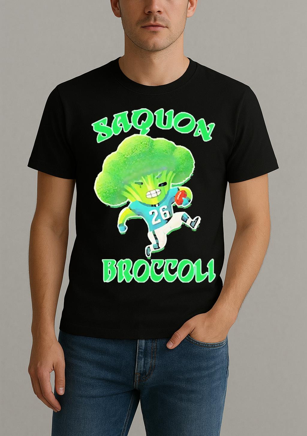 Saquon Barkley Saquon Broccoli Philadelphia Eagles Premium Shirt by Bino Shirt – Custom Graphic T-Shirt