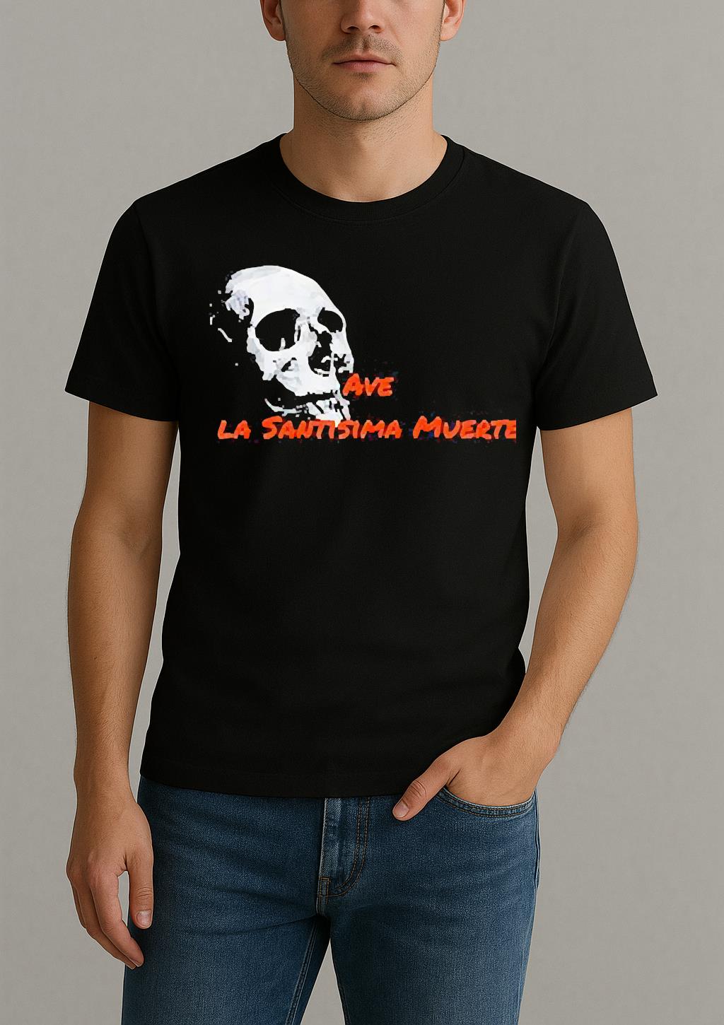 Skull Ave La Santisima Muerte Shirt by Bino Shirt – Custom Graphic T-Shirt