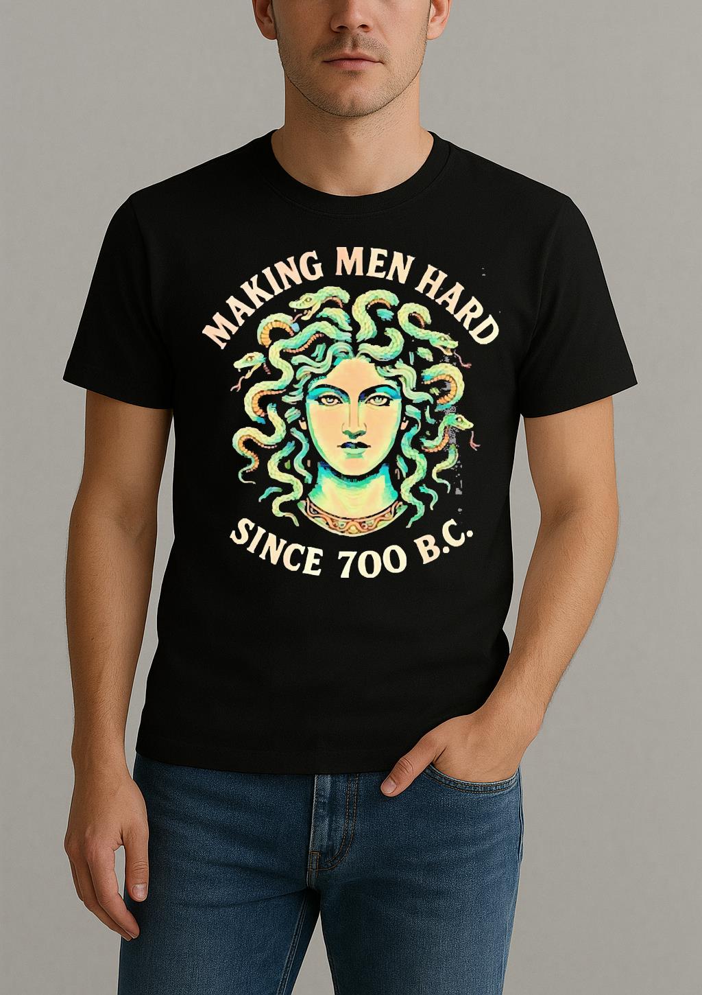 Snake Woman Making Men Hard Since 700 Bc Premium Shirt by Bino Shirt – Custom Graphic T-Shirt