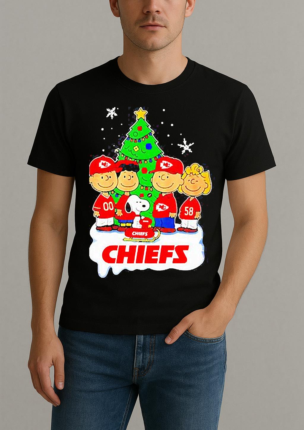 Snoopy Peanuts Kansas City Chiefs Player Christmas Shirt by Bino Shirt – Custom Graphic T-Shirt