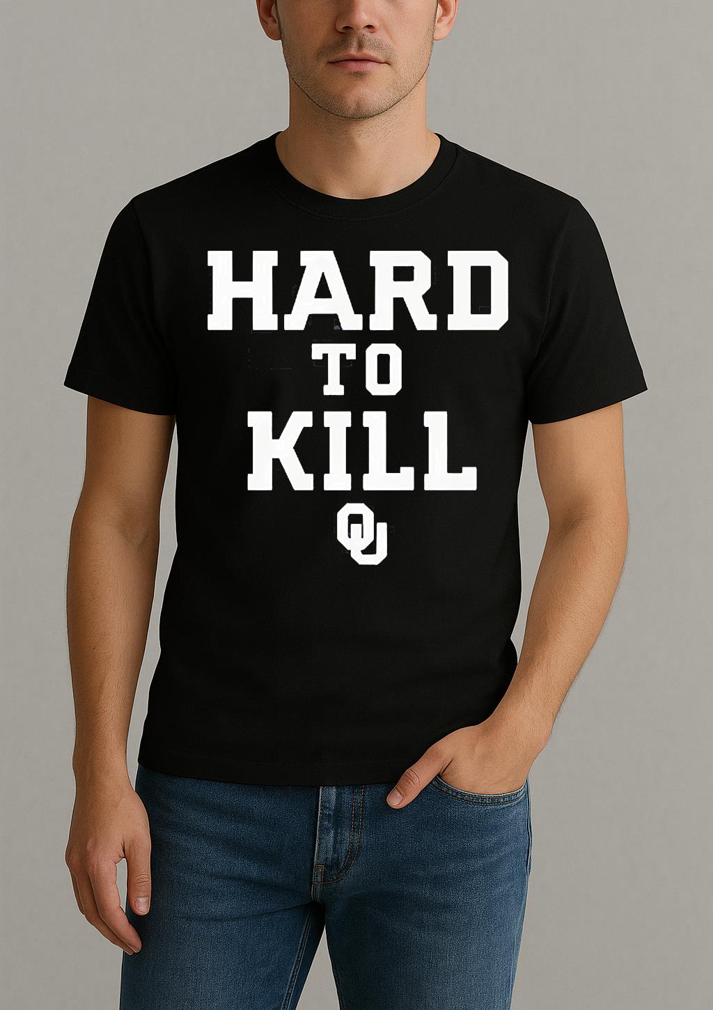 Sooners John Kuceyeski Hard To Kill Shirt by Bino Shirt – Custom Graphic T-Shirt