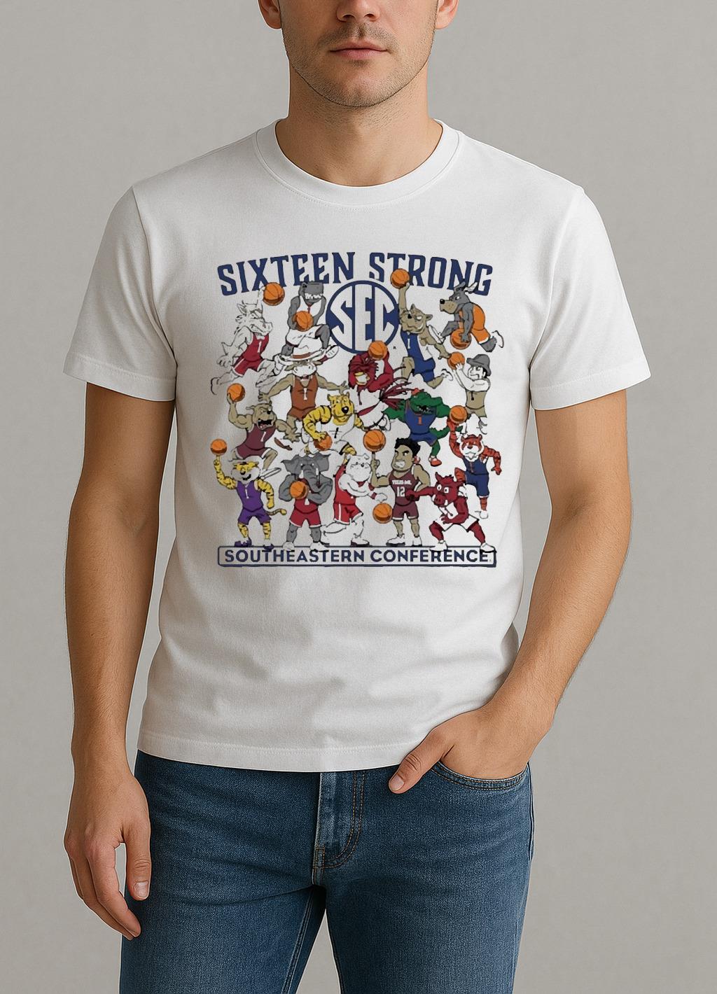 Southeastern Conference Teams Sixteen Strong Premium Shirt by Bino Shirt – Custom Graphic T-Shirt
