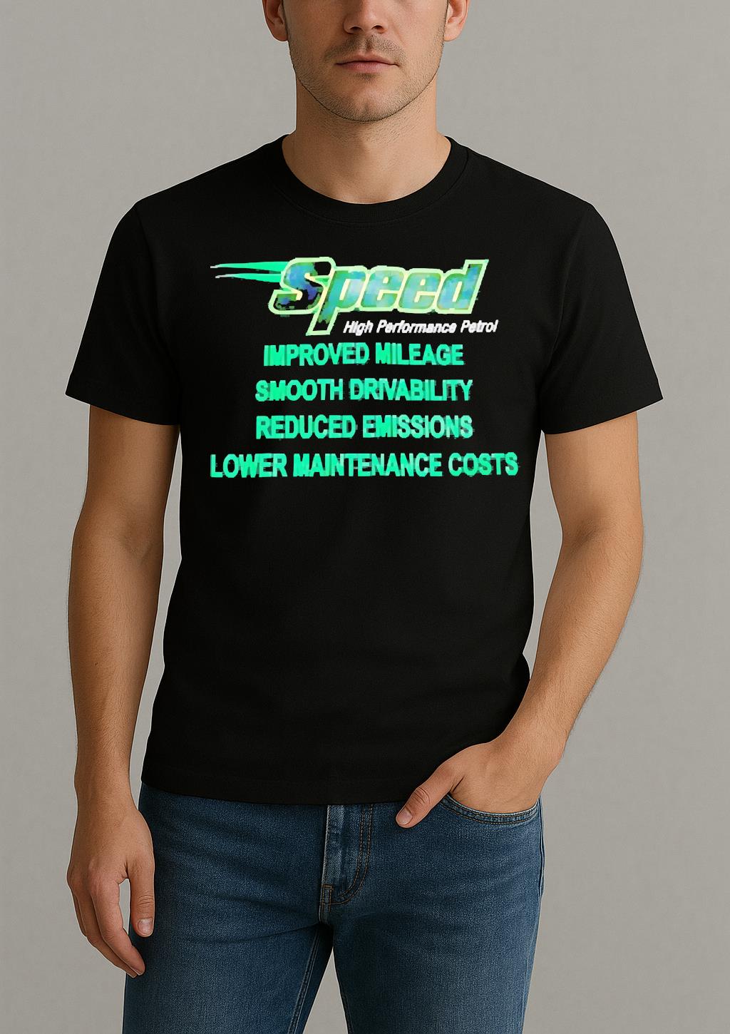 Speed High Performance Petrol Improved Mileage Smooth Drivability Premium Shirt by Bino Shirt – Custom Graphic T-Shirt