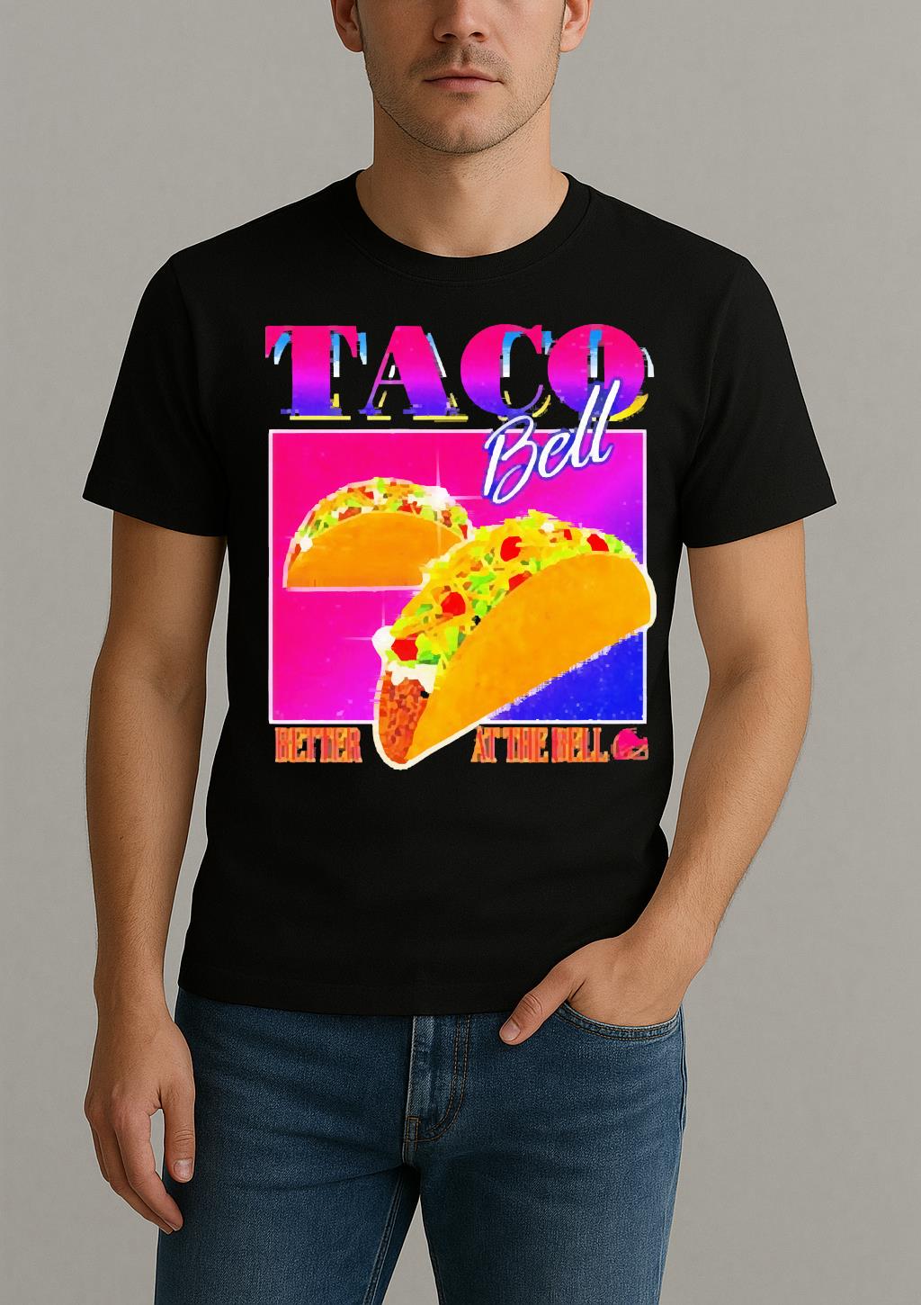 Taco Bell Better At The Bell Vintage Premium Shirt by Bino Shirt – Custom Graphic T-Shirt