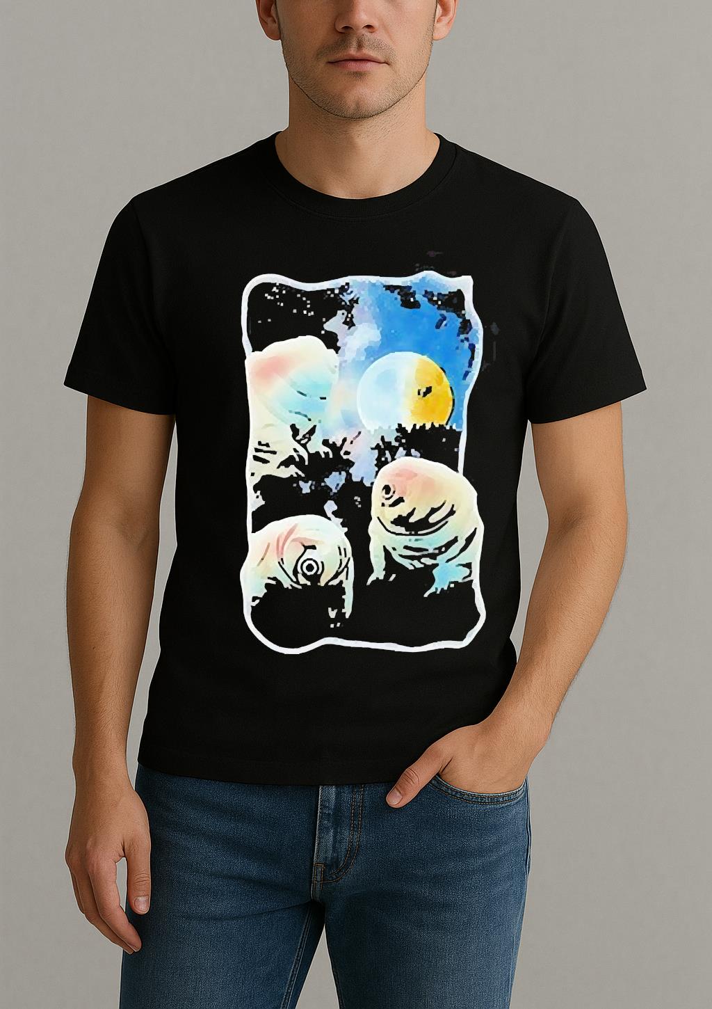 Tardigrades Howling At Moon Tardigrade Lovers Shirt by Bino Shirt – Custom Graphic T-Shirt