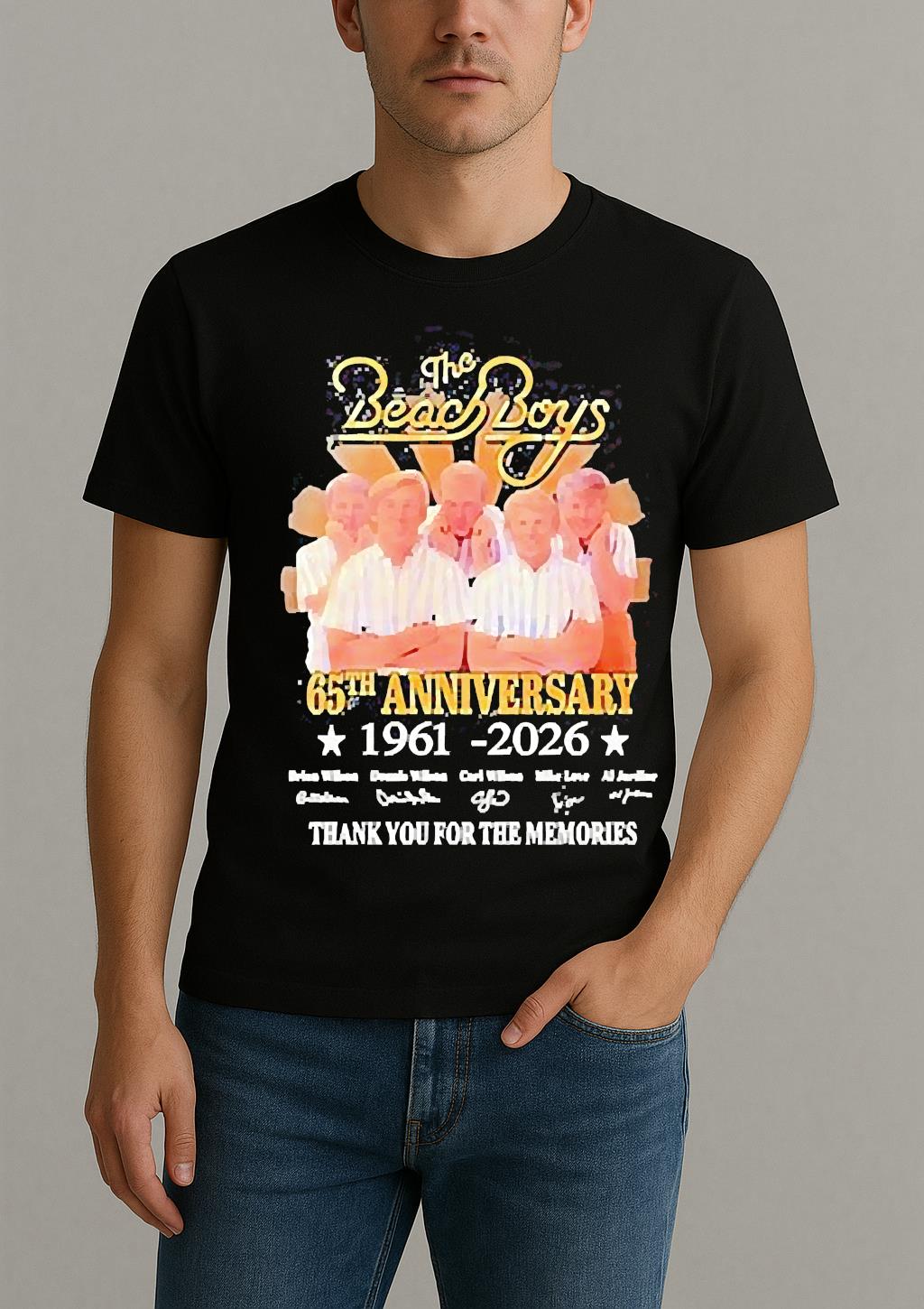 The Beach Boys Band 65Th Anniversary 1961 2026 Thank You For The Memories Shirt by Bino Shirt – Custom Graphic T-Shirt