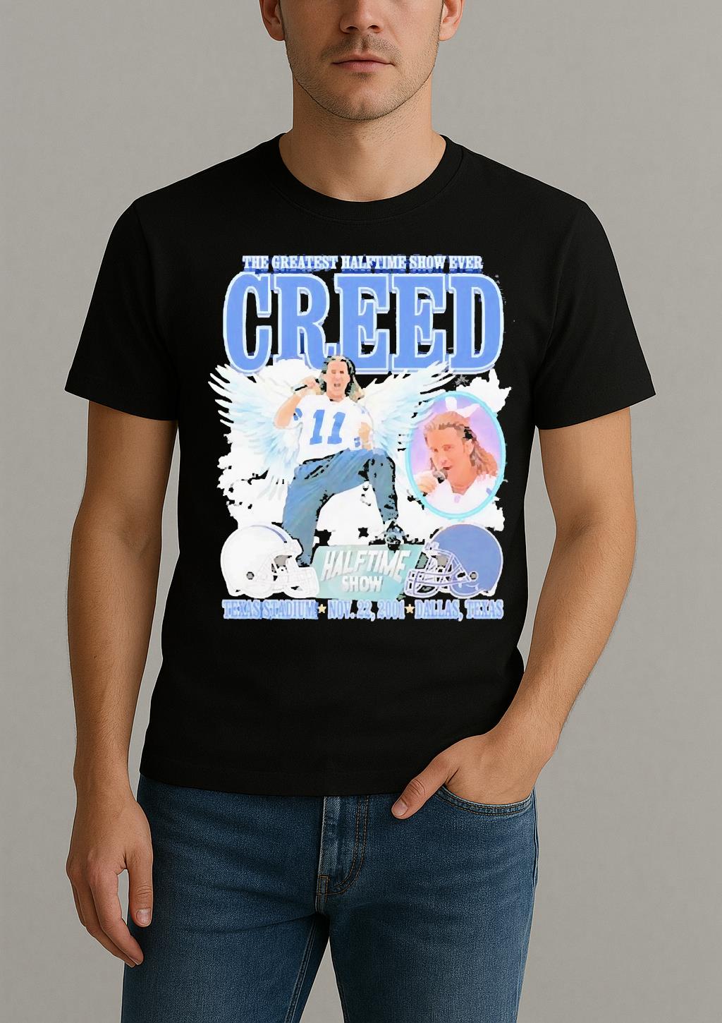 The Greatest Halftime Show Ever Creed Texas Premium Shirt by Bino Shirt – Custom Graphic T-Shirt