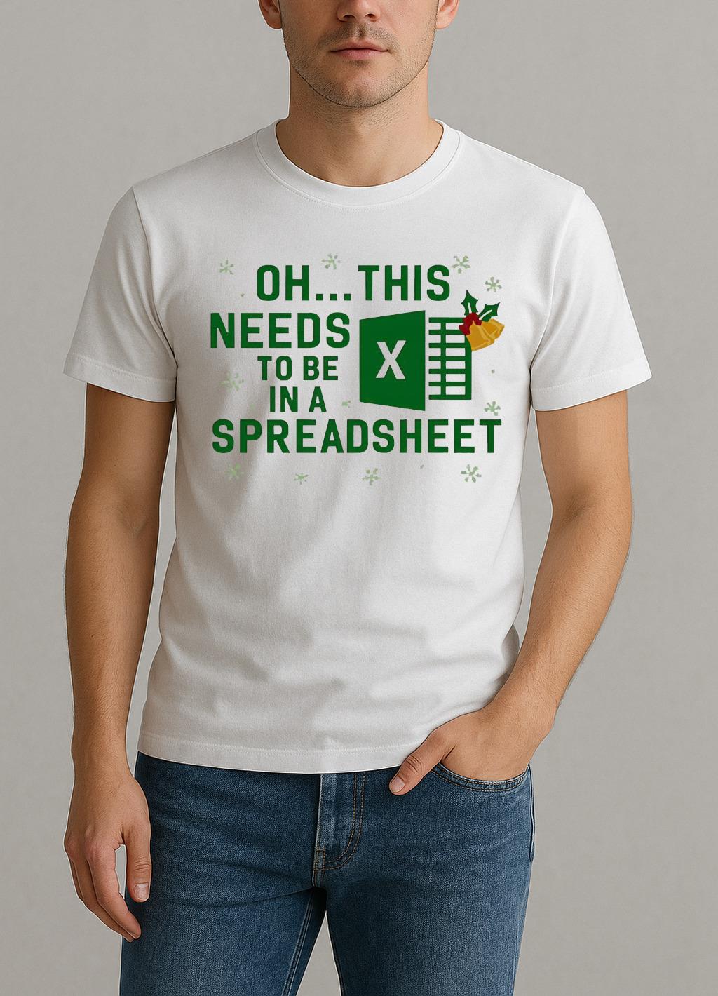 This Needs To Be In A Spreadsheet Excel Christmas Premium Shirt by Bino Shirt – Custom Graphic T-Shirt