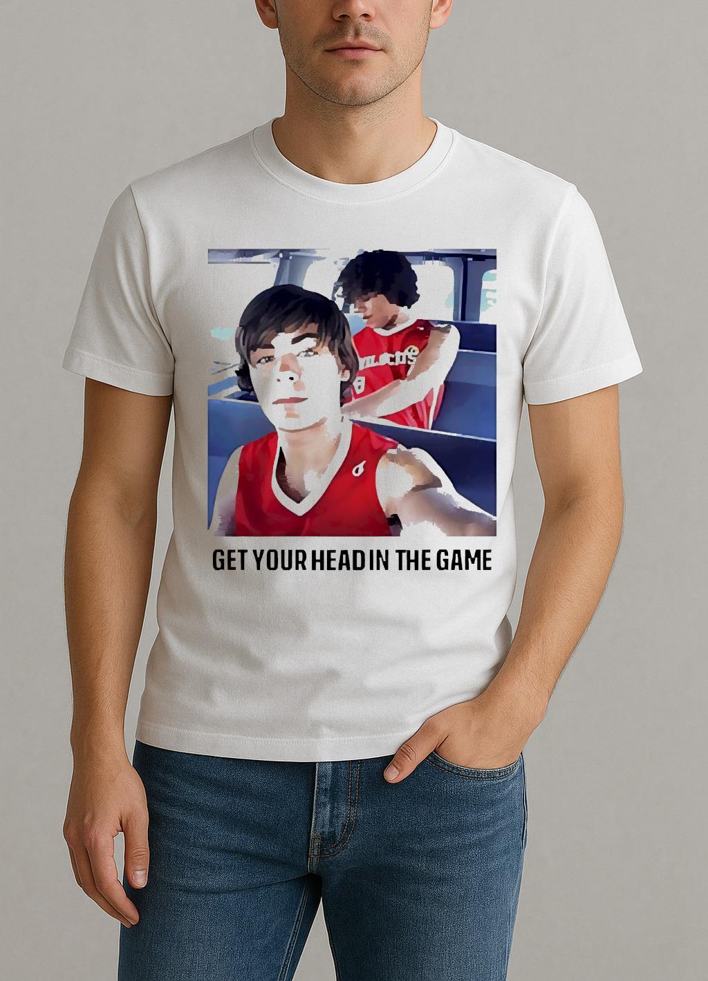 Troy Bolton Get Your Head In The Game Premium Shirt by Bino Shirt – Custom Graphic T-Shirt