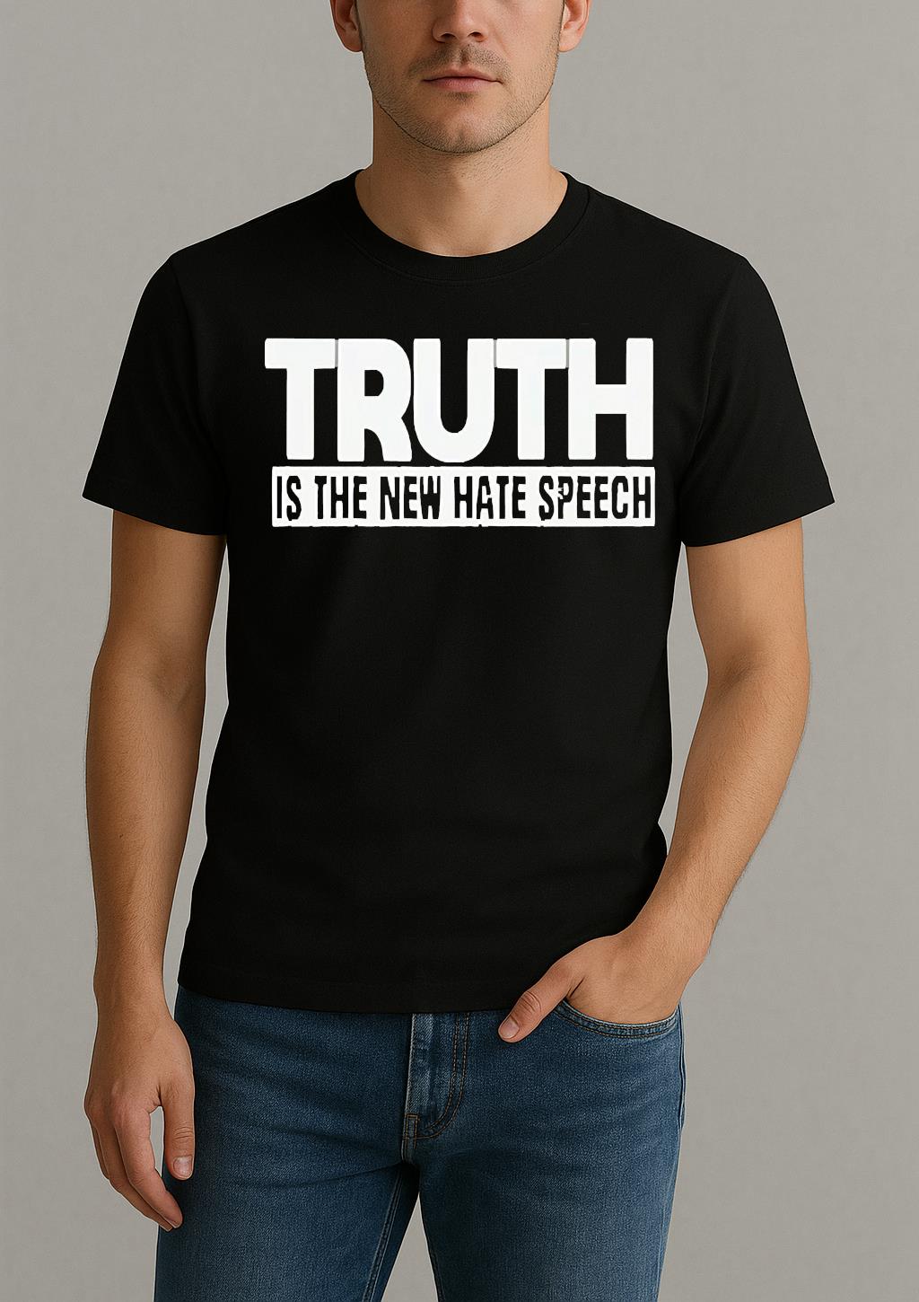 Truth Is The New Hate Speech Shirt by Bino Shirt – Custom Graphic T-Shirt