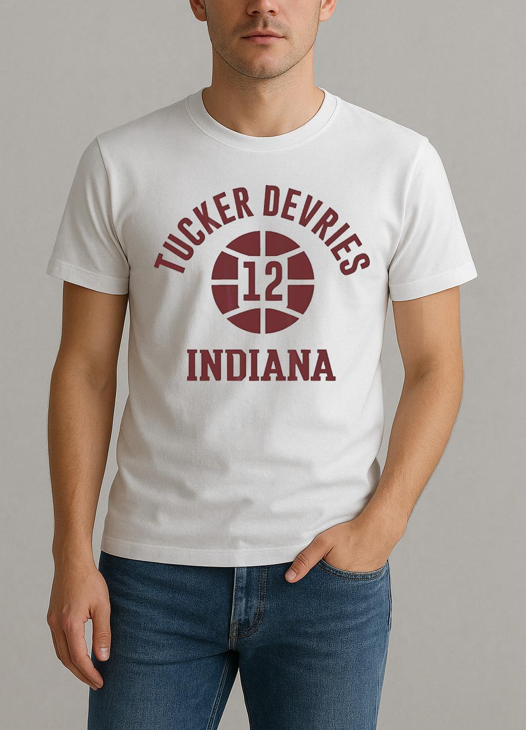 Tucker Devries Hoops 12 Indiana Hoosiers Premium Shirt by Bino Shirt – Custom Graphic T-Shirt