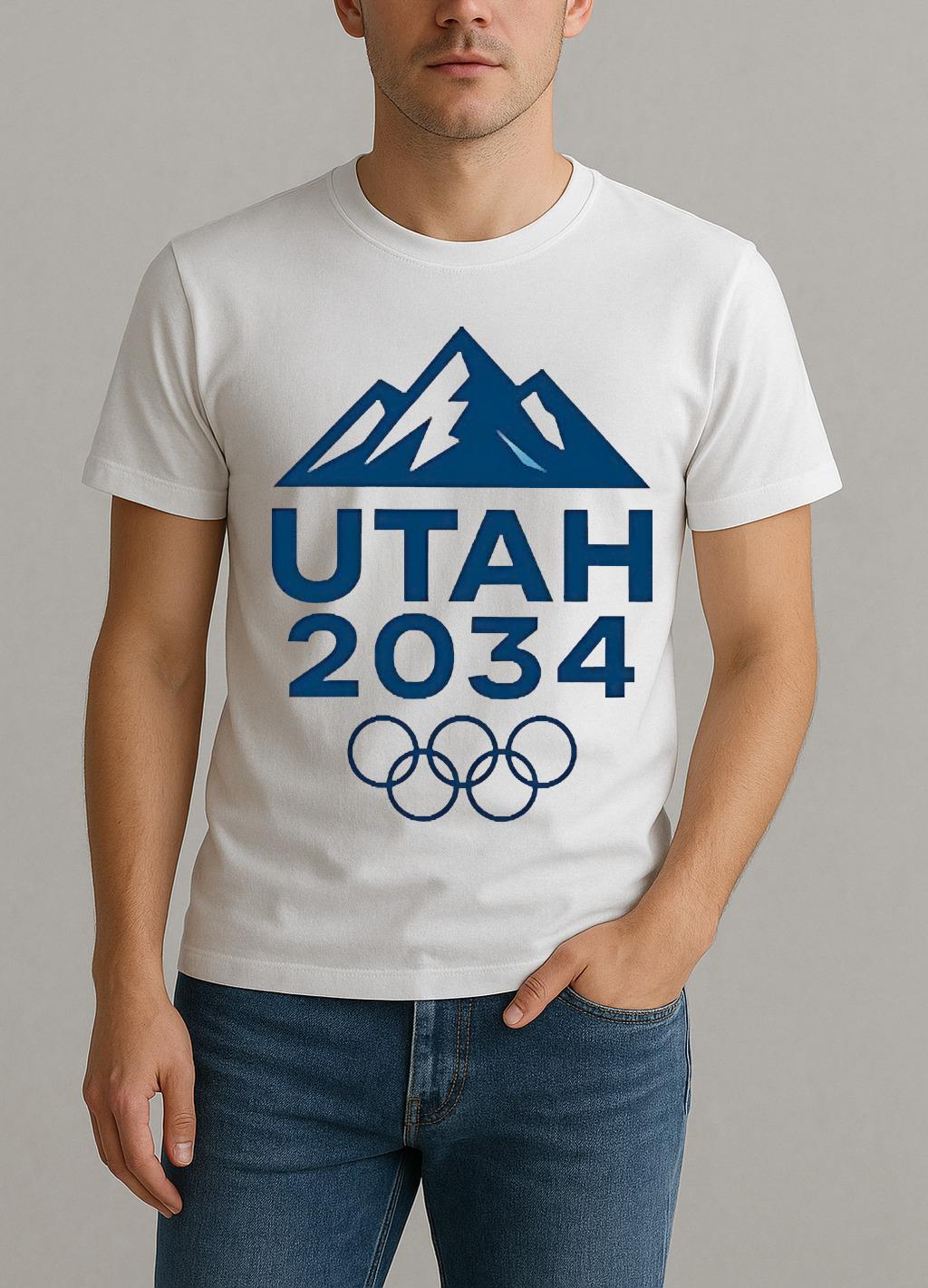 Utah 2034 Olympic Winter Games Premium Shirt by Bino Shirt – Custom Graphic T-Shirt