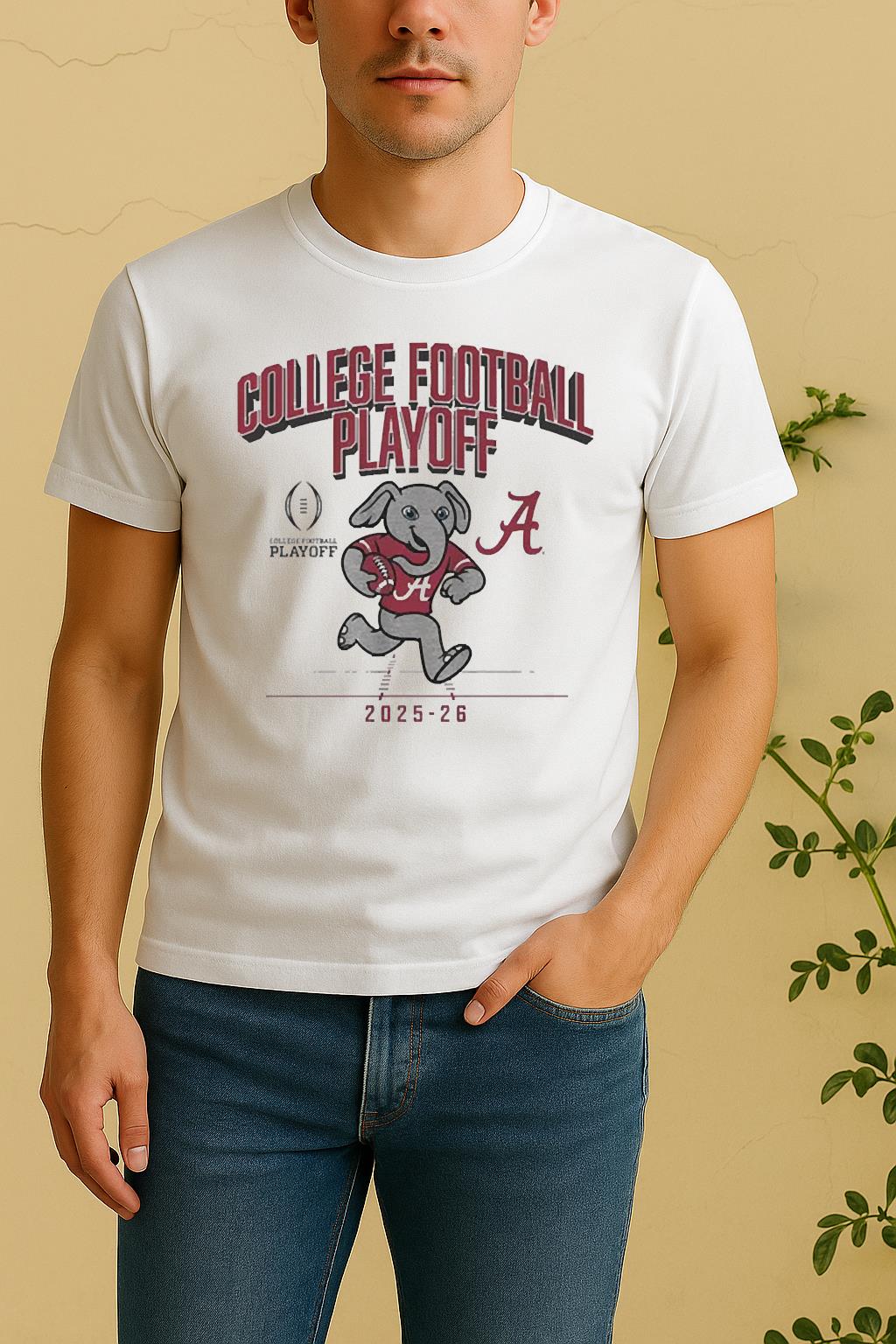 Alabama 2025 Cfp Mascoshirt Alabama Football Tee by Bino Shirt – Custom Graphic T-Shirt