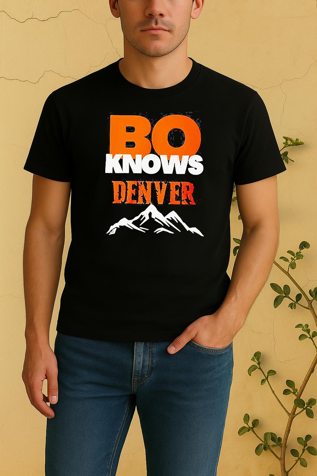 Bo Nix Denver Broncos Draft Night Bo Knows Denver Shirt by Bino Shirt – Custom Graphic T-Shirt