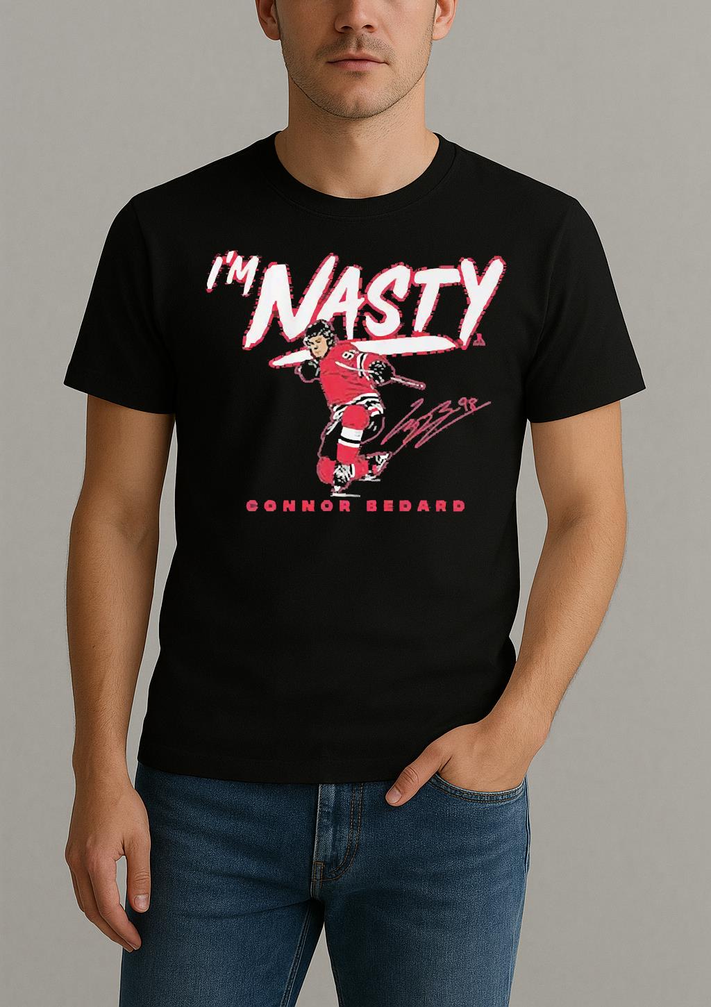 Chicago Connor Bedard Im Nasty Shirt by Bino Shirt – Custom Graphic T-Shirt