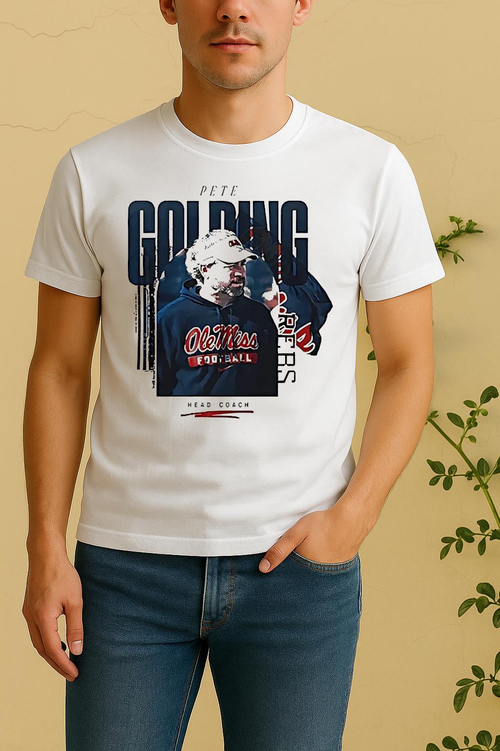 Coach Pete Golding Of Ole Miss Football Shirt by Bino Shirt – Custom Graphic T-Shirt