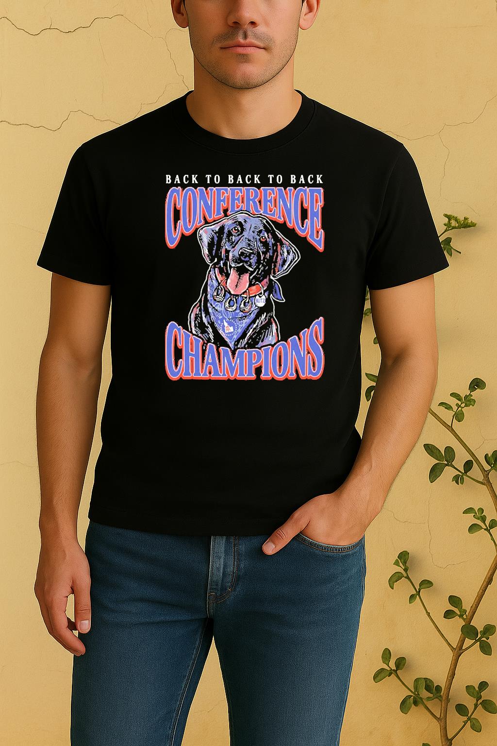Conference Champions Blitz Football Shirts by Bino Shirt – Custom Graphic T-Shirt
