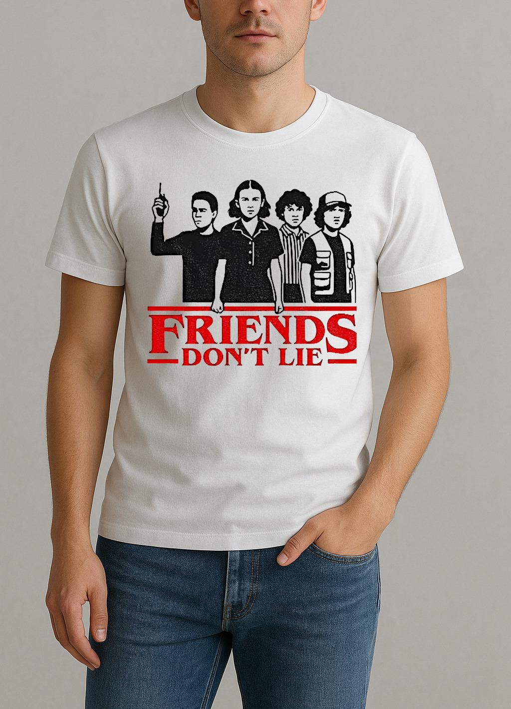 Friends Dont Lie Stranger Things 2025 Shirt by Bino Shirt – Custom Graphic T-Shirt