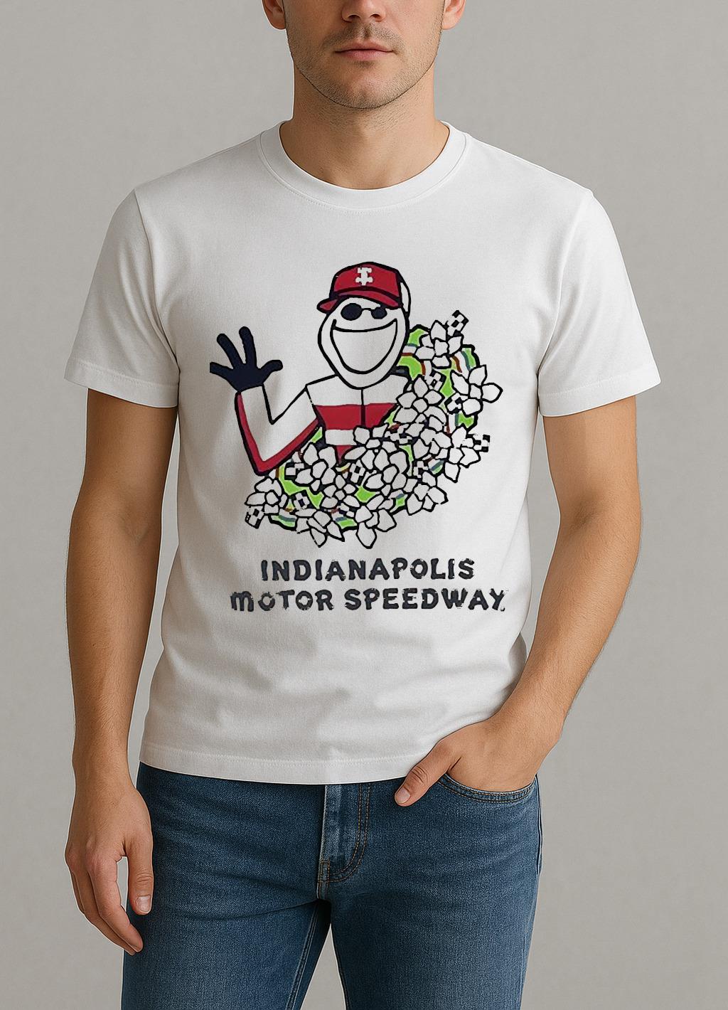 Indianapolis Motor Speedway Life Is Good Wreath Shirt by Bino Shirt – Custom Graphic T-Shirt