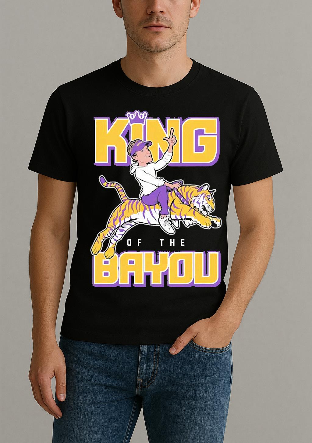 King Of The Bayou Shirt by Bino Shirt – Custom Graphic T-Shirt