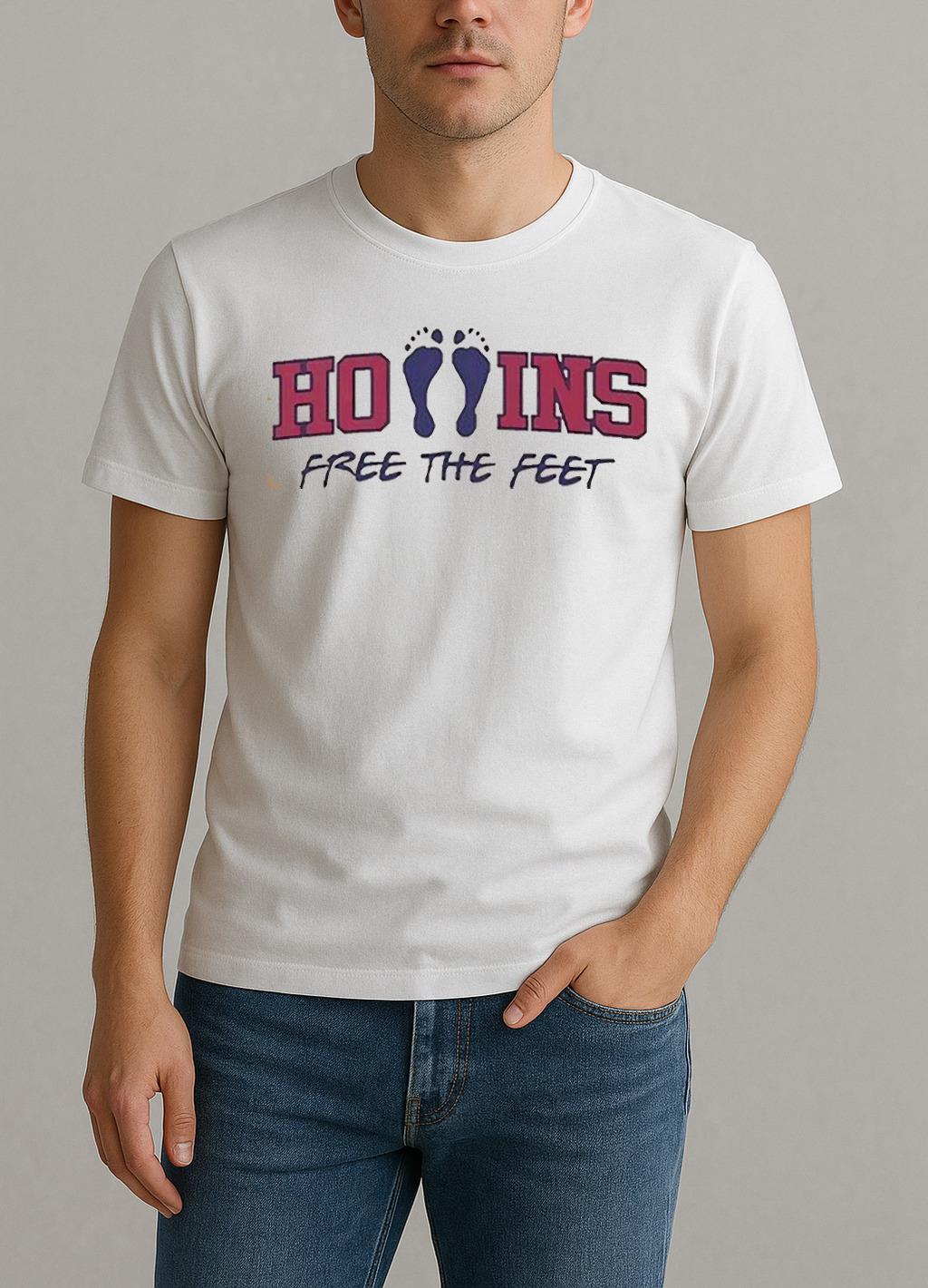 Mack Hollins Hollins Free The Feet Shirt by Bino Shirt – Custom Graphic T-Shirt