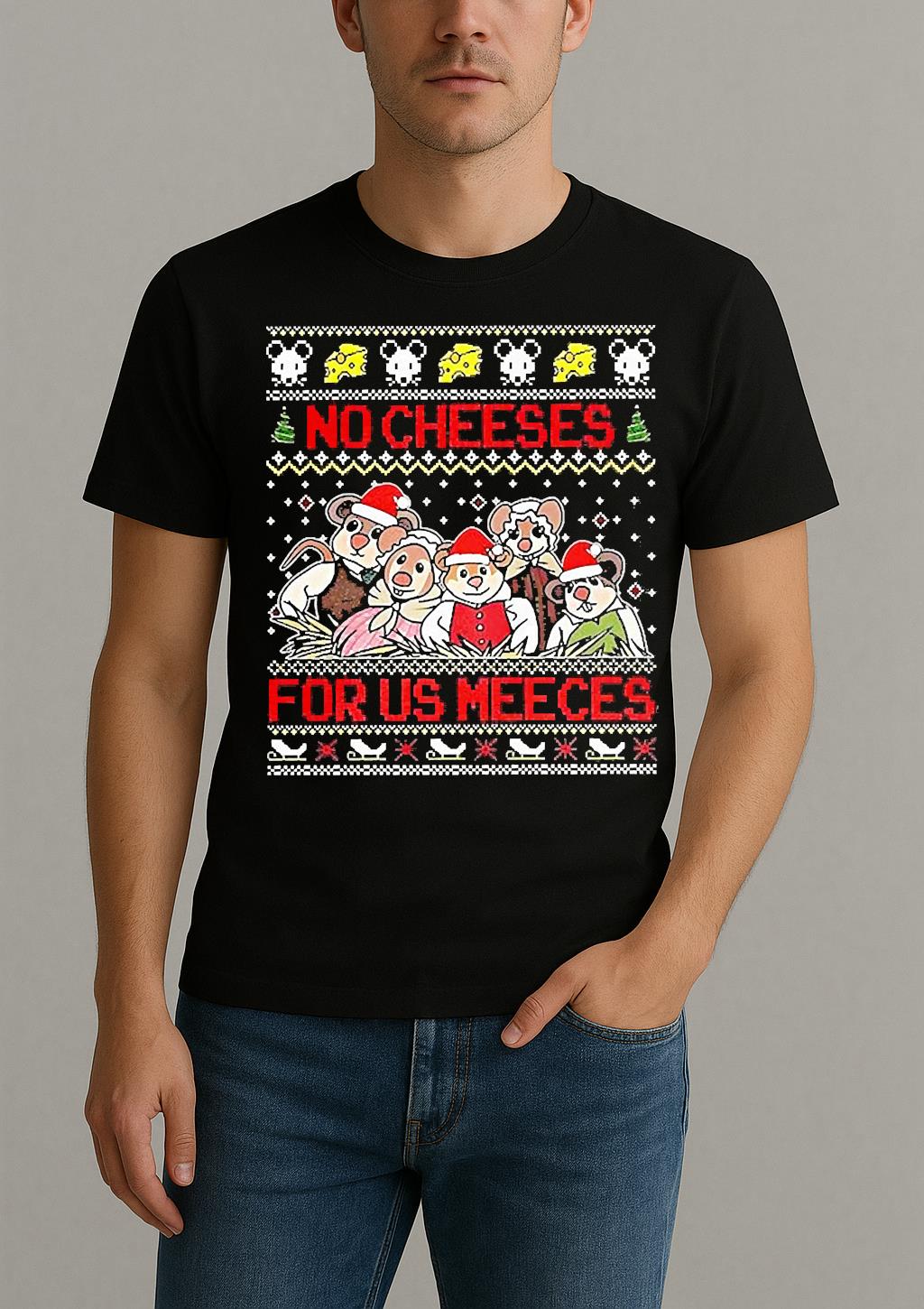 No Cheeses For Us Meeces The Muppet Christmas Carol Ugly Xmas Shirt by Bino Shirt – Custom Graphic T-Shirt