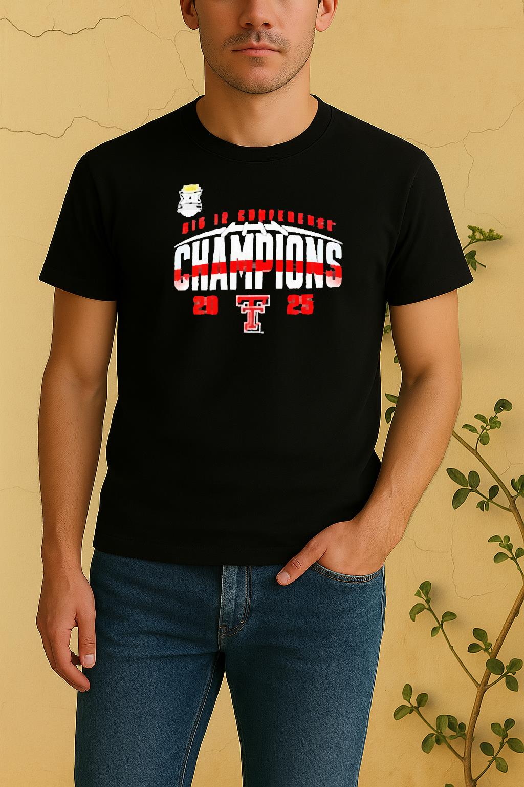 Official Texas Tech Red Raiders 2025 Big 12 Football Champions Endzone Speed Shirt by Bino Shirt – Custom Graphic T-Shirt