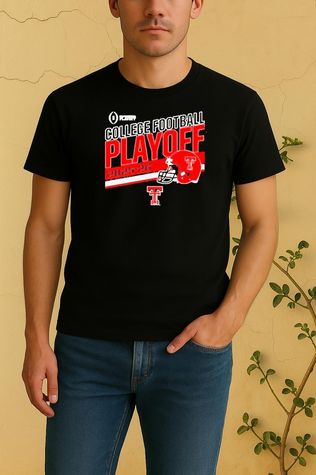 Official Texas Tech Red Raiders 2025 Cfb Playoff Stripe Shirt by Bino Shirt – Custom Graphic T-Shirt