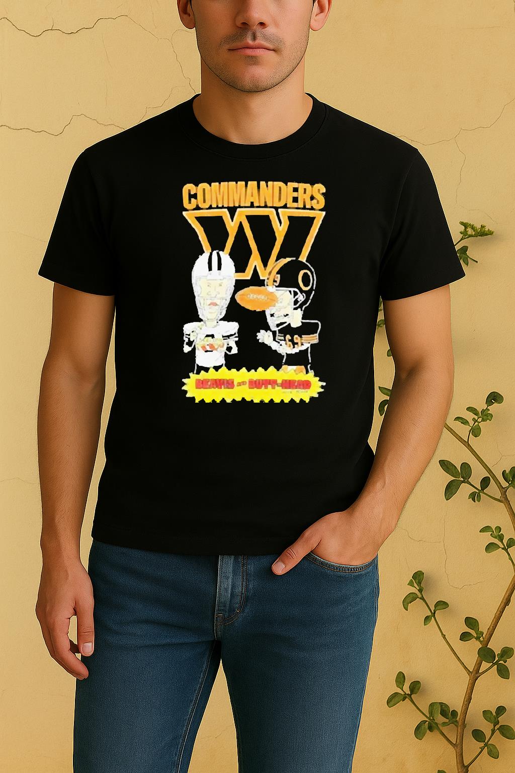 Official Washington Commanders Beavis And Butt Head 2025 Shirt by Bino Shirt – Custom Graphic T-Shirt