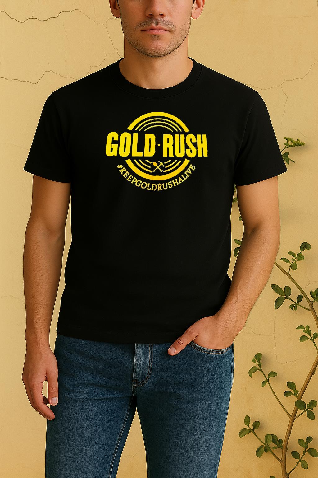 Officials Gold Rush Keep Goldfish Alive Logo Shirt by Bino Shirt – Custom Graphic T-Shirt