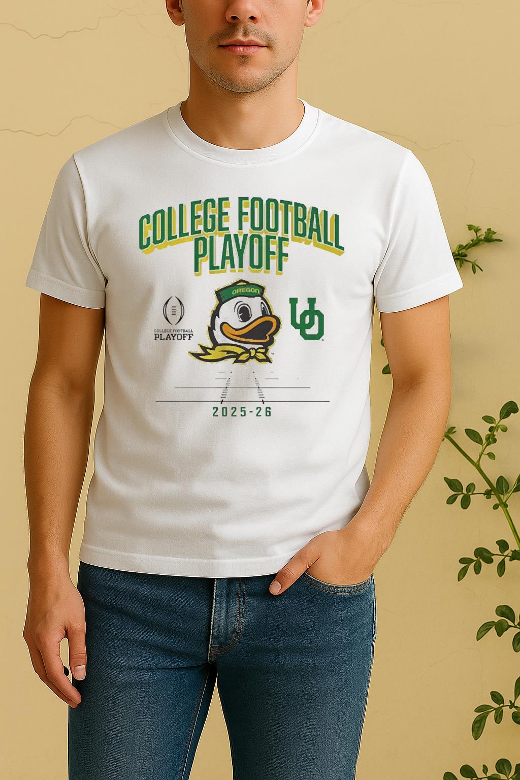 Oregon 2025 Cfp Mascoshirt Oregon Football Tee by Bino Shirt – Custom Graphic T-Shirt
